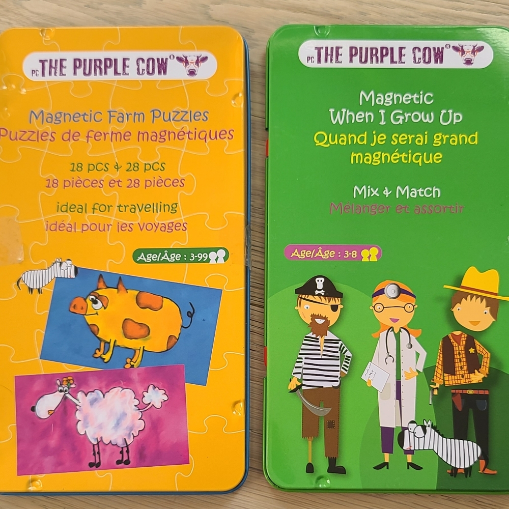 The purple cow 2 magnetic games